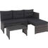 LOUNGEGARNITUR 7-teilig 173/120 cm - Grau, Design, Glas/Kunststoff (173/120cm) - Xora LOUNGEGARNITUR 7-teilig 173/120 cm - Grau, Design, Glas/Kunststoff (173/120cm) - Xora