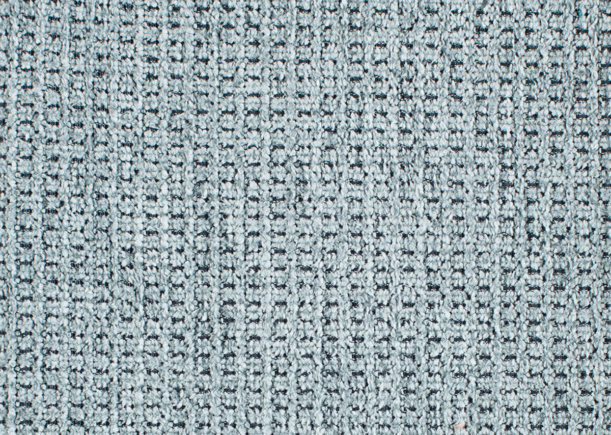 WOHNLANDSCHAFT Flachgewebe Hellblau  - Schwarz/Hellblau, Konventionell, Textil/Metall (215/333/174cm) - Beldomo System