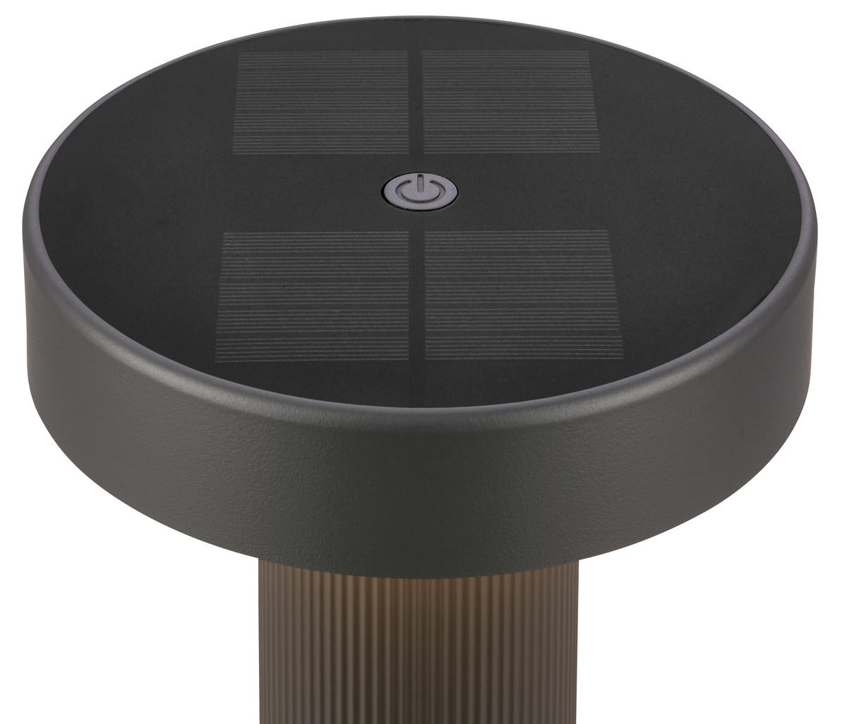 AKKU-TISCHLEUCHTE 16/20 cm  - Anthrazit, Design, Kunststoff (16/20cm)