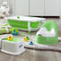 BABYBADEWANNE - Weiß/Grün, Basics, Kunststoff (80/47,5/23cm) - My Baby Lou