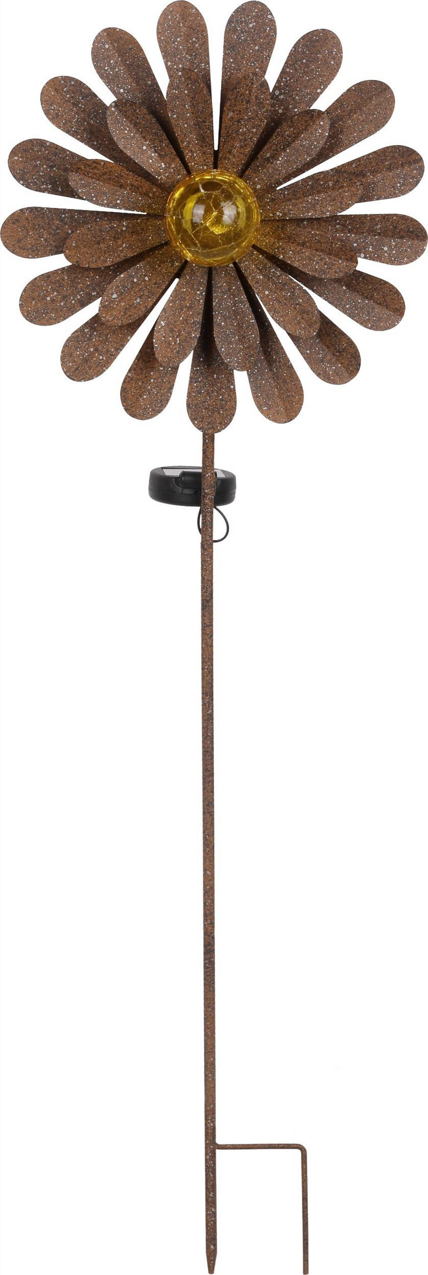 SOLÁRNE SVIETIDLO, 26,5/12/90 cm - hrdzavá, Trend, kov/plast (26,5/12/90cm) - Ambia Garden