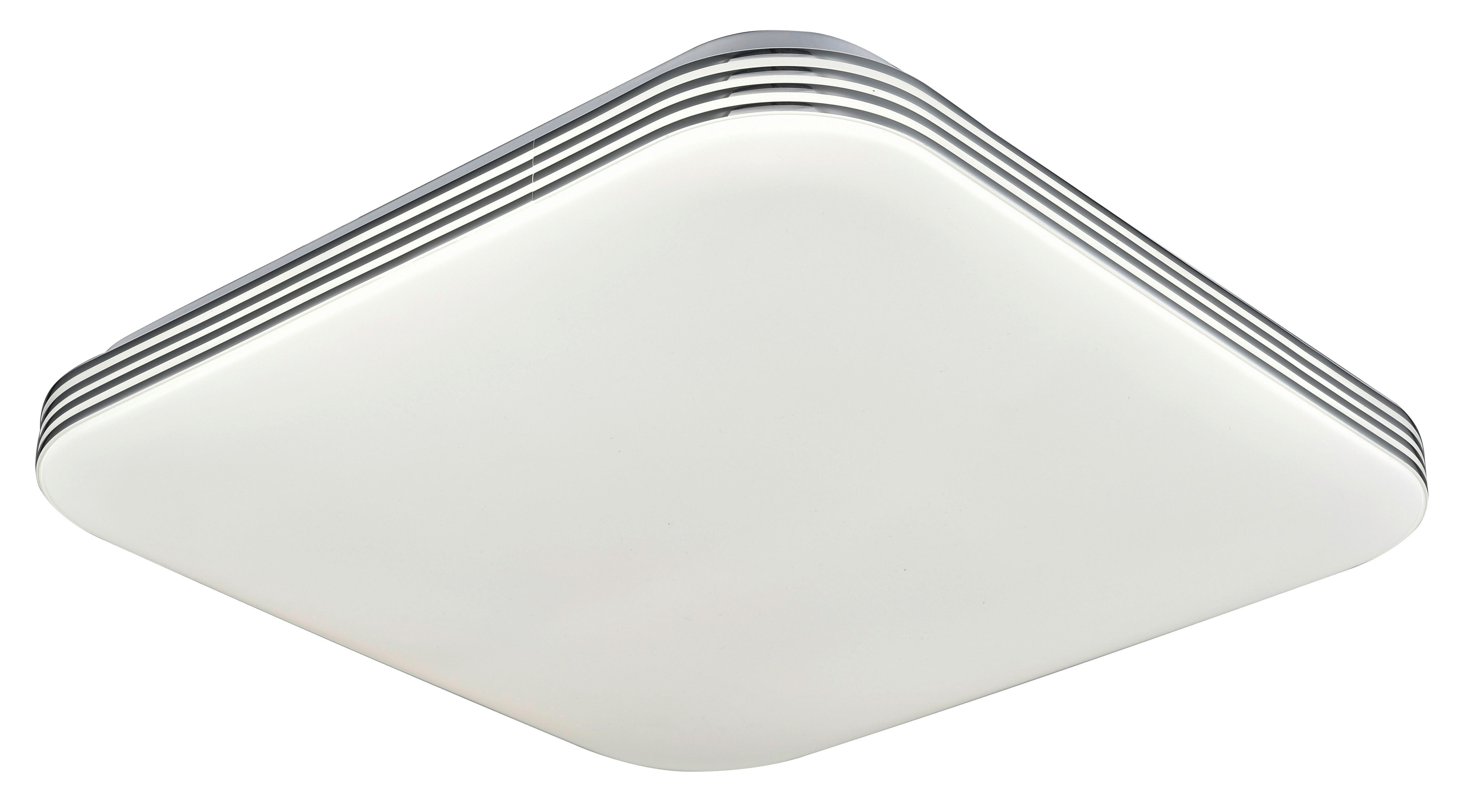LED STROPNÁ LAMPA, 34/9 cm  - biela, Basics, kov/plast (34/9cm) - Novel