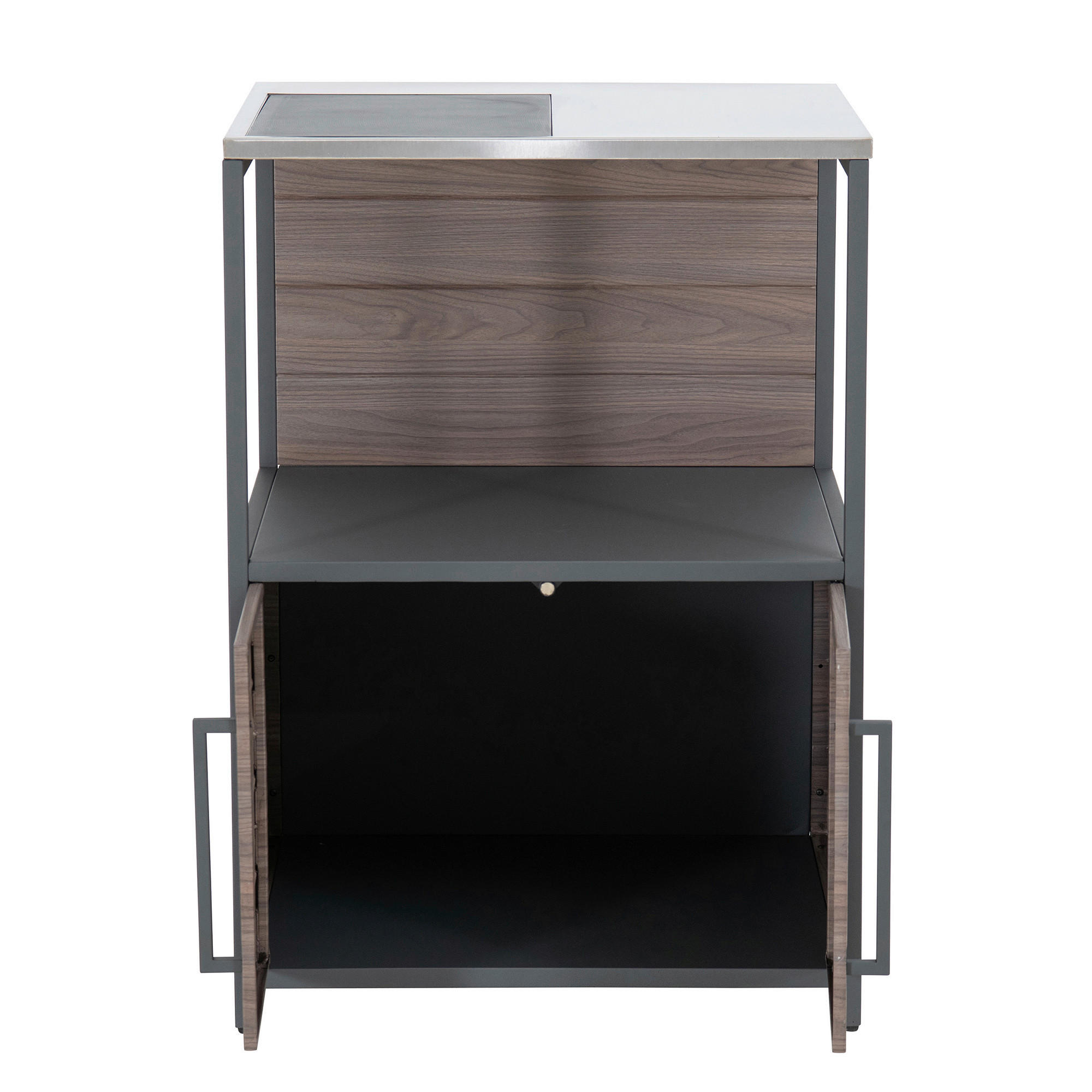 OUTDOORKÜCHE - Schwarz/Braun, Basics, Metall (63,5/91,5/54cm) - Modante