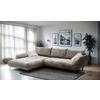 ECKSOFA in Struktur Hellbraun  - Hellbraun/Beige, Design, Textil/Metall (205/324cm) - Livetastic