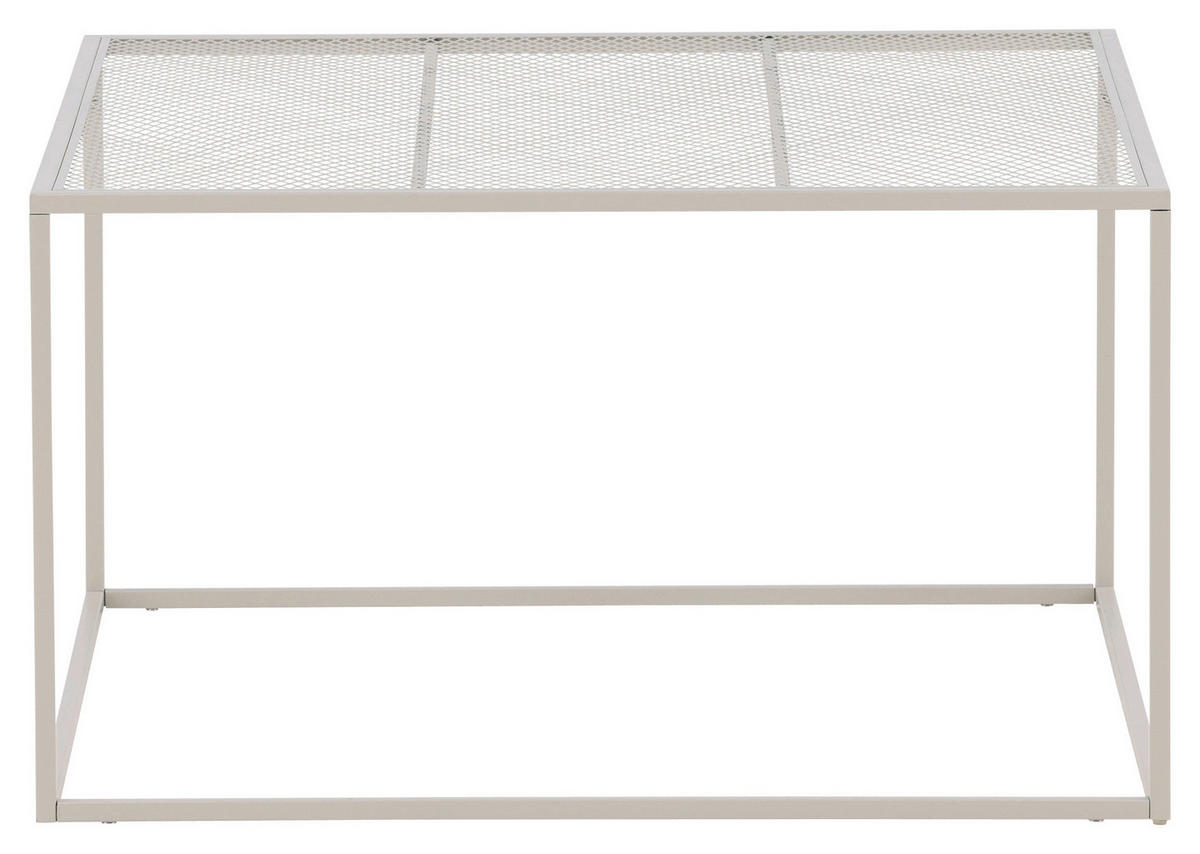 COUCHTISCH 80/80/45 cm quadratisch Beige  - Beige, Design, Metall (80/80/45cm) - Livetastic