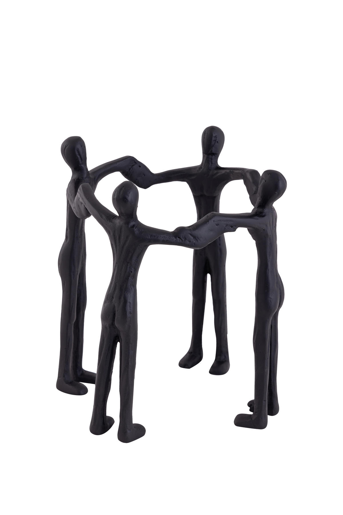 SKULPTUR - Schwarz, Design, Metall (21/23cm) - Ambia Home