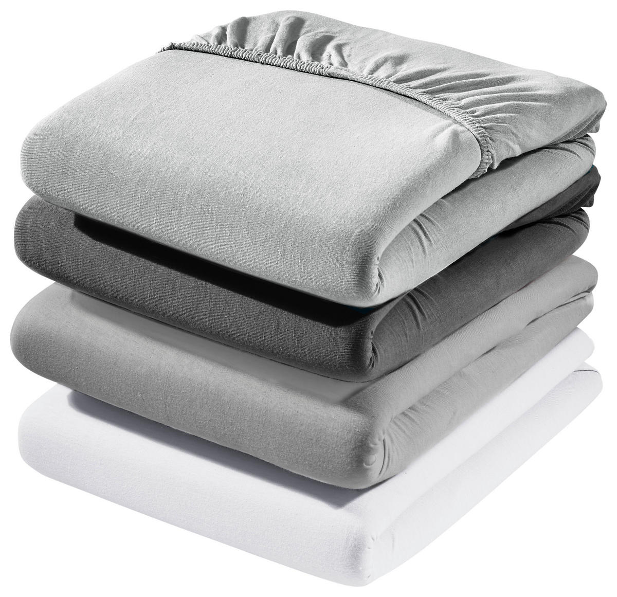 SPANNLEINTUCH Jersey  - Weiß, Textil (100/220/30cm) - Dieter Knoll