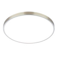 LED-DECKENLEUCHTE Kaida 38/6.5 cm   - Nickelfarben, Basics, Kunststoff/Metall (38/6.5cm)