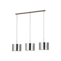HÄNGELEUCHTE  25/110/103 cm   - Silberfarben/Nickelfarben, Konventionell, Kunststoff/Metall (25/110/103cm)