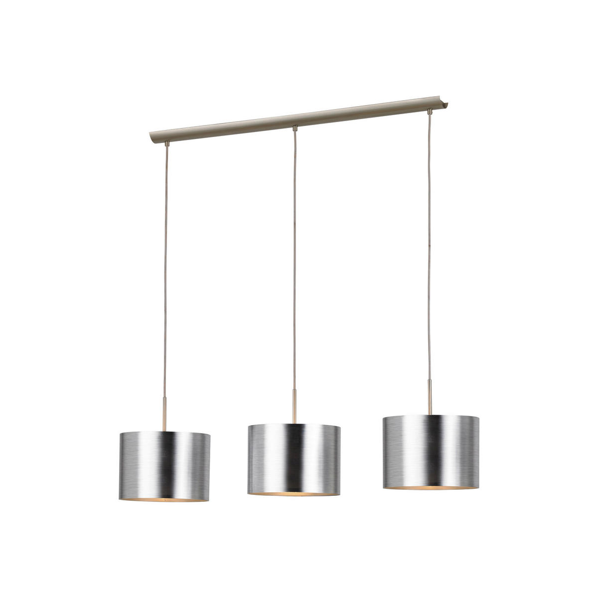 HÄNGELEUCHTE  25/110/103 cm   - Silberfarben/Nickelfarben, Konventionell, Kunststoff/Metall (25/110/103cm)