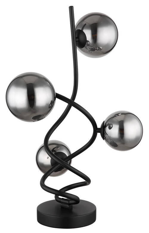 NAMIZNA LED-SVETILKA 15/52 cm - črna, Design, kovina/umetna masa (15/52cm) - Globo