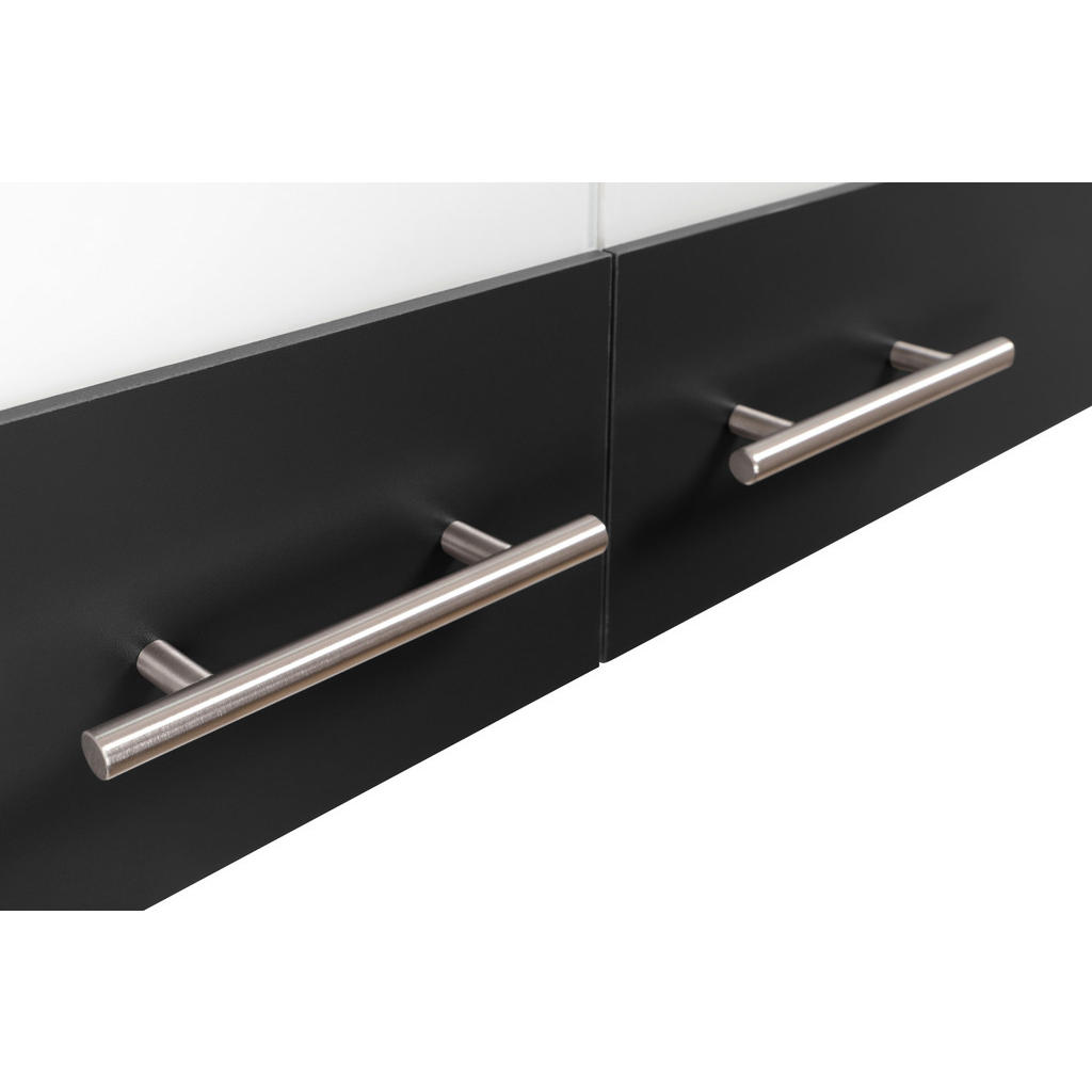 Thumbnail - Respekta Küchenoberschrank Merle, Eiche, Schwarz, Metall, 1 Fächer, einzeln stellbar, 100x56.1x34.6 cm, individuell plan...