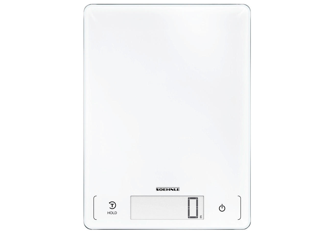 ELEKTRISCHE KÜCHENWAAGE  - Silberfarben, Basics, Glas/Kunststoff (20/1,9/27cm) - Soehnle