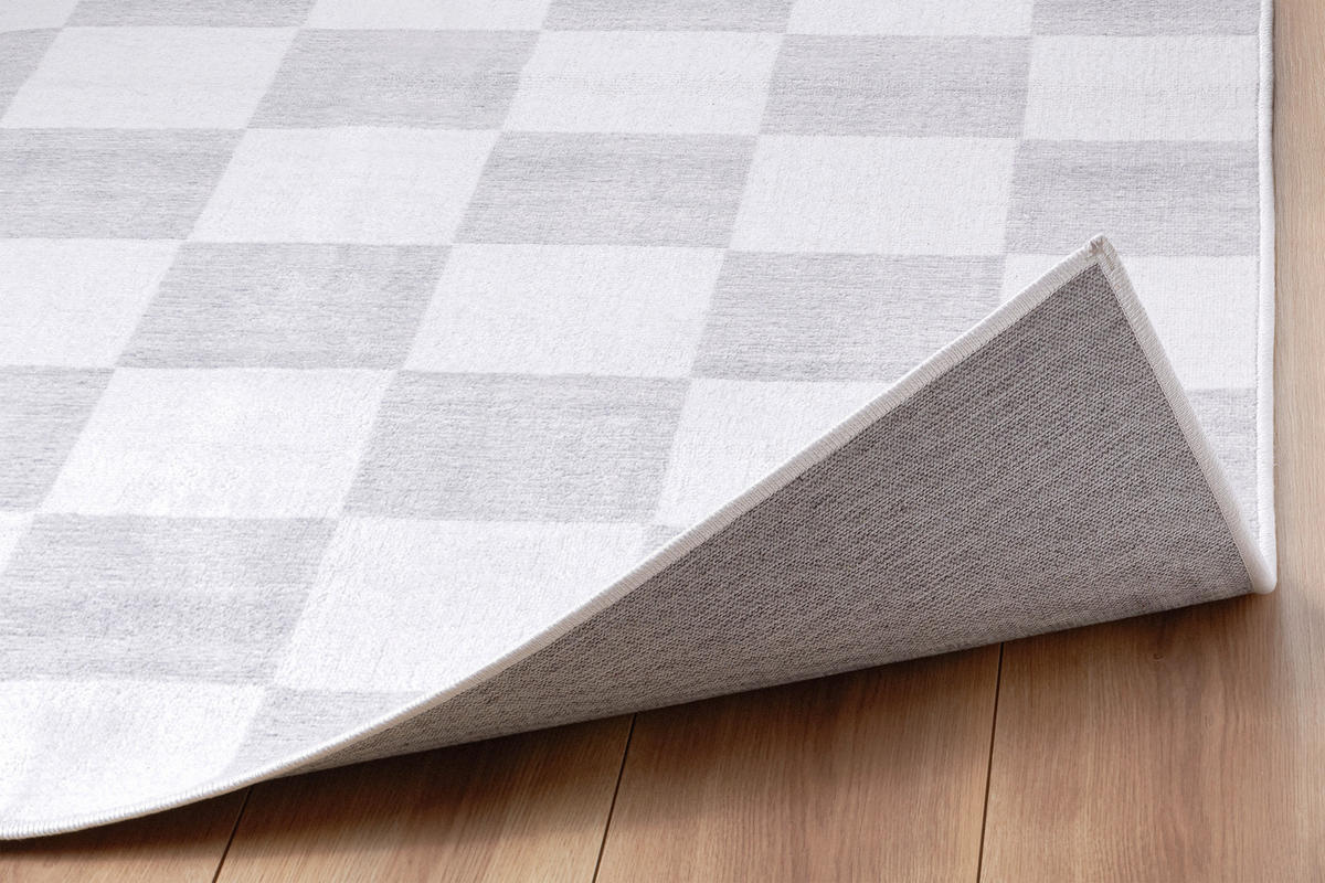 TUFTTEPPICH 80/150 cm MESIO JACK Hellgrau, Grauweiß  - Hellgrau/Grauweiß, Design, Kunststoff/Textil (80/150cm) - Lindorug