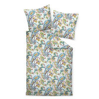 POVLEČENÍ, makosatén, modrá, oranžová, tyrkysová, 155/220 cm  - oranžová/modrá, Konvenční, textil (155/220cm) - Janine
