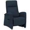 FERNSEHSESSEL in Chenille Blau  - Blau, KONVENTIONELL, Kunststoff/Textil (79-83/108/87cm) - Valdera