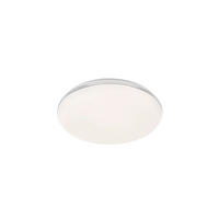 LED-DECKENLEUCHTE   43 cm   - Chromfarben/Weiss, Konventionell, Glas (43cm) - Fischer & Honsel