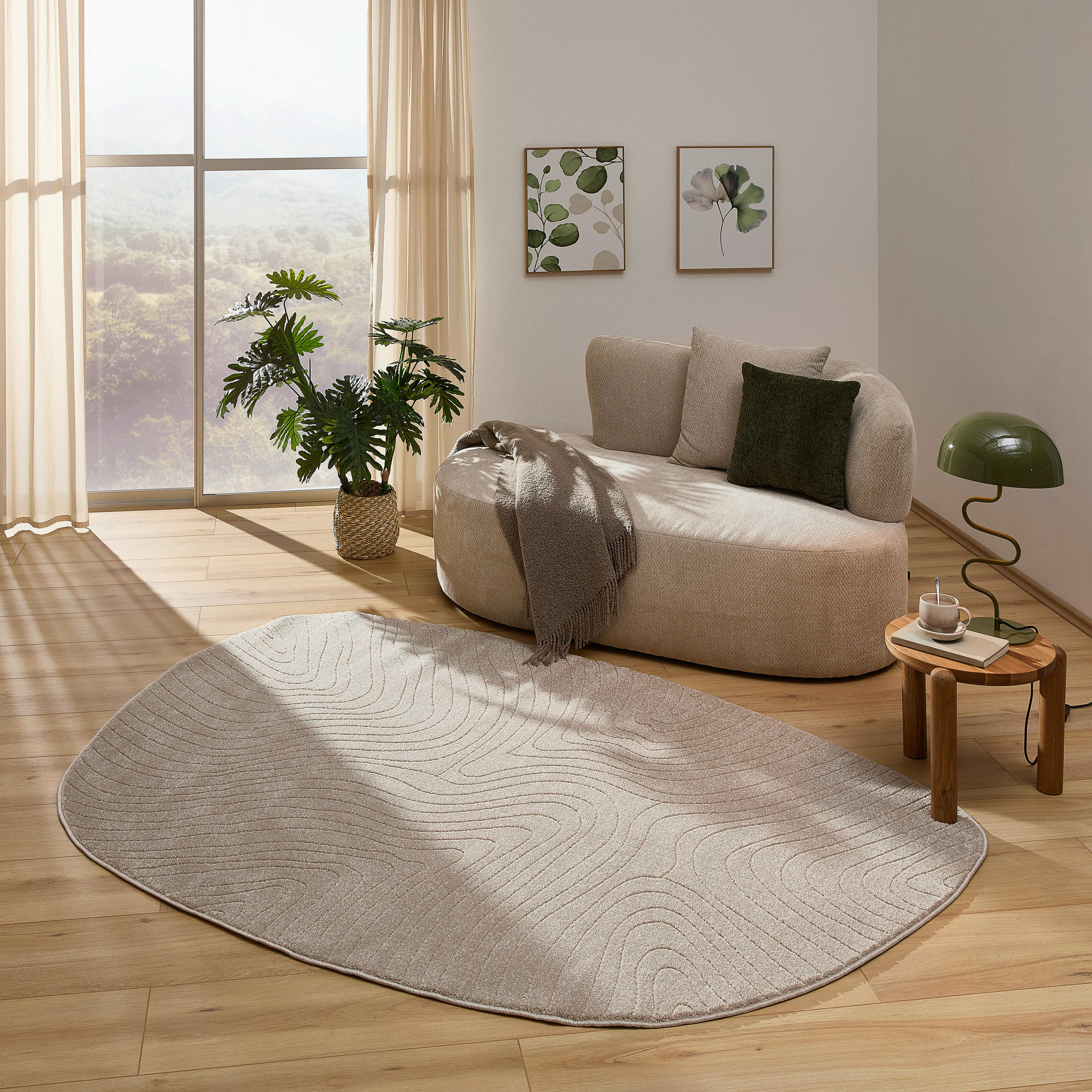 WEBTEPPICH 160/230 cm Beige  - Beige, Design, Textil (160/230cm) - Novel