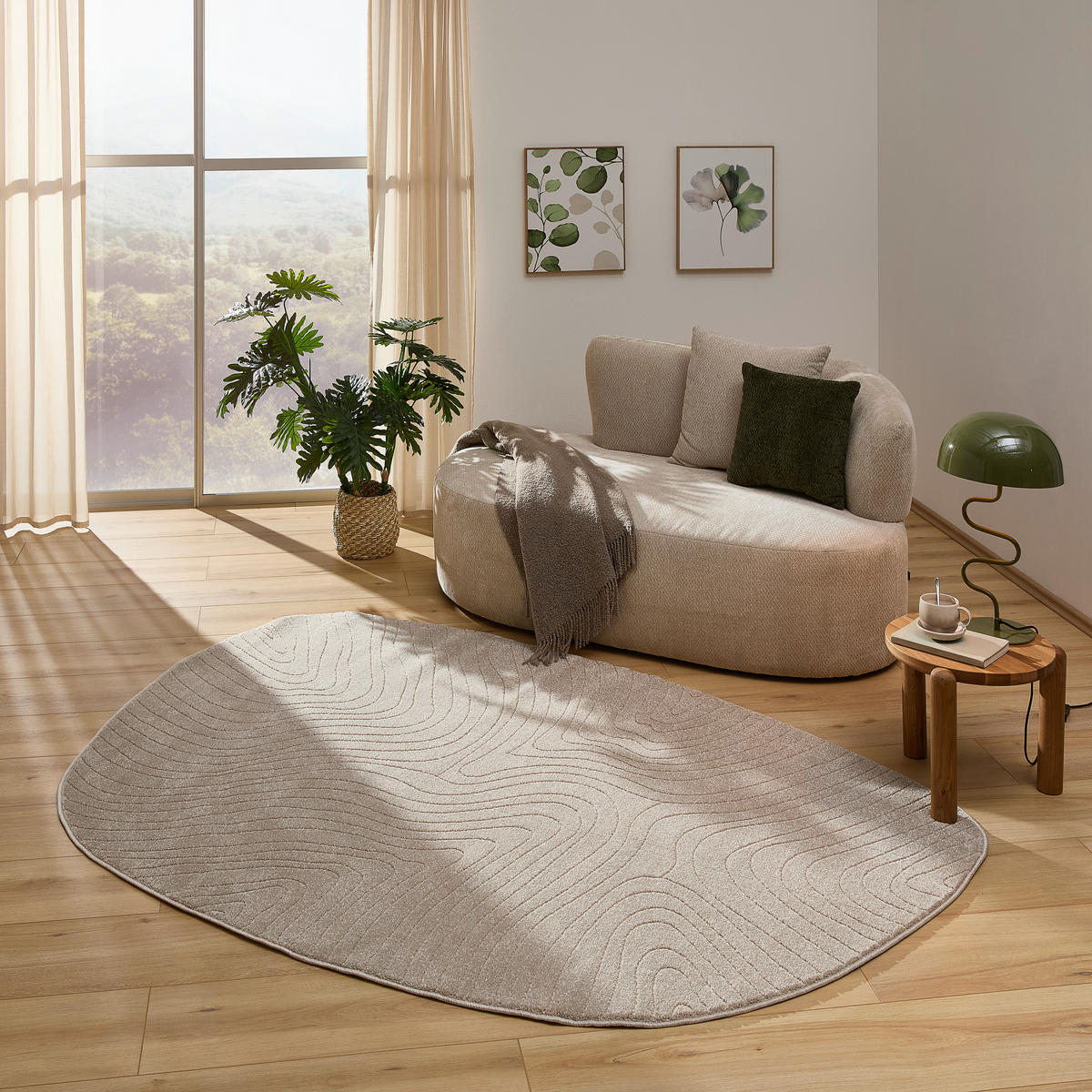 WEBTEPPICH 130/190 cm Beige  - Beige, Design, Textil (130/190cm) - Novel