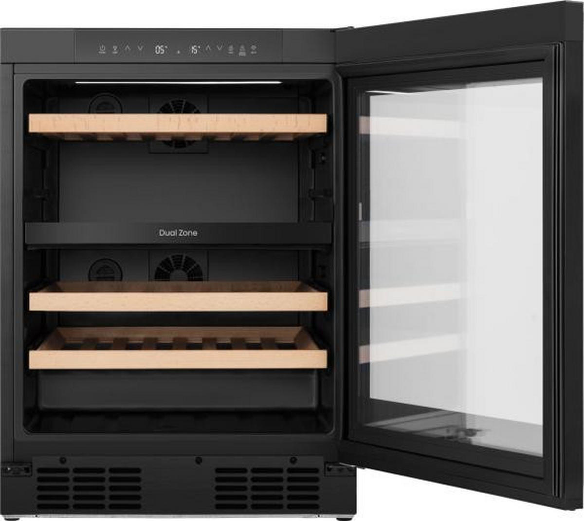 WEINKLIMASCHRANK RW3N122GALF  - Schwarz, MODERN, Glas/Holz (59,5/81,9/57,5cm) - Hisense