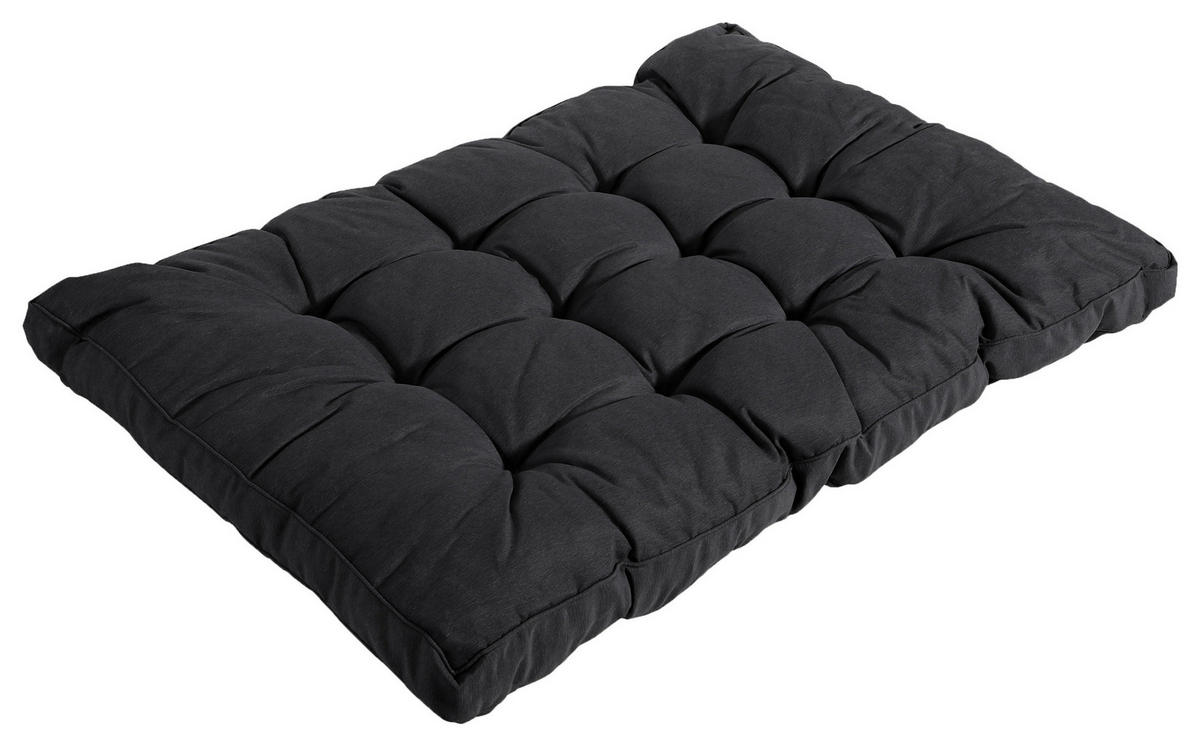 PALETTENKISSEN 120/10/80 cm  - Dunkelgrau, Basics, Textil (120/10/80cm)