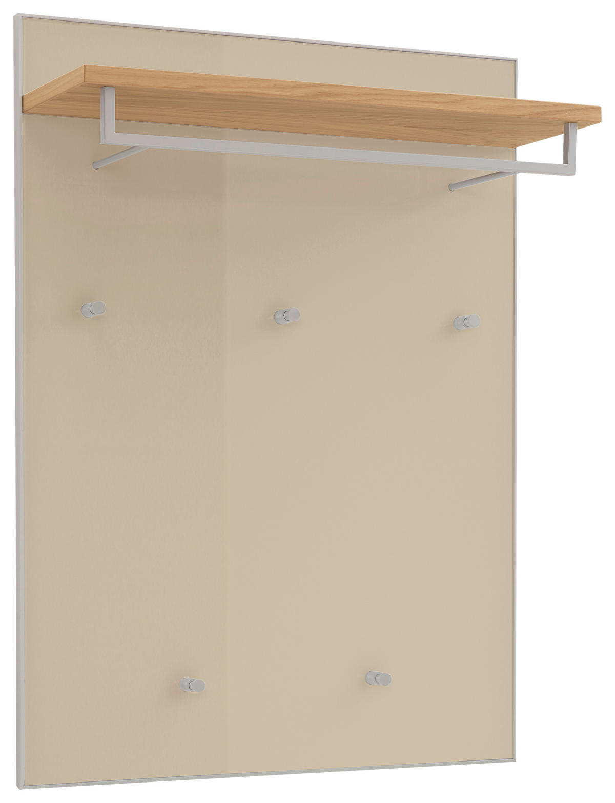 GARDEROBENPANEEL  in 80/109/27 cm  - Eichefarben/Sahara, Design, Glas/Holz (80/109/27cm)