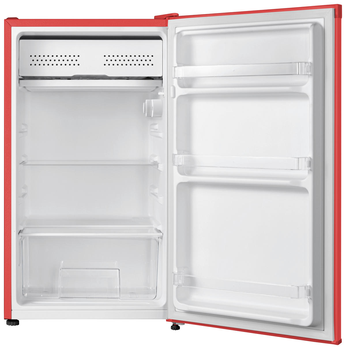 KÜHLSCHRANK 47,4/83,1/44,7 cm KG83R-52  - Rot, Basics, Glas/Kunststoff (47,4/83,1/44,7cm) - Respekta