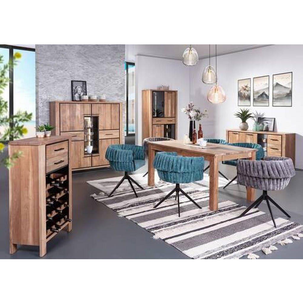 Thumbnail - Landscape Esstisch, Akazie, Holz, Akazie, massiv, rechteckig, eckig, 90x76x160-240 cm, ausziehbar, Esszimmer, Tische, Es...