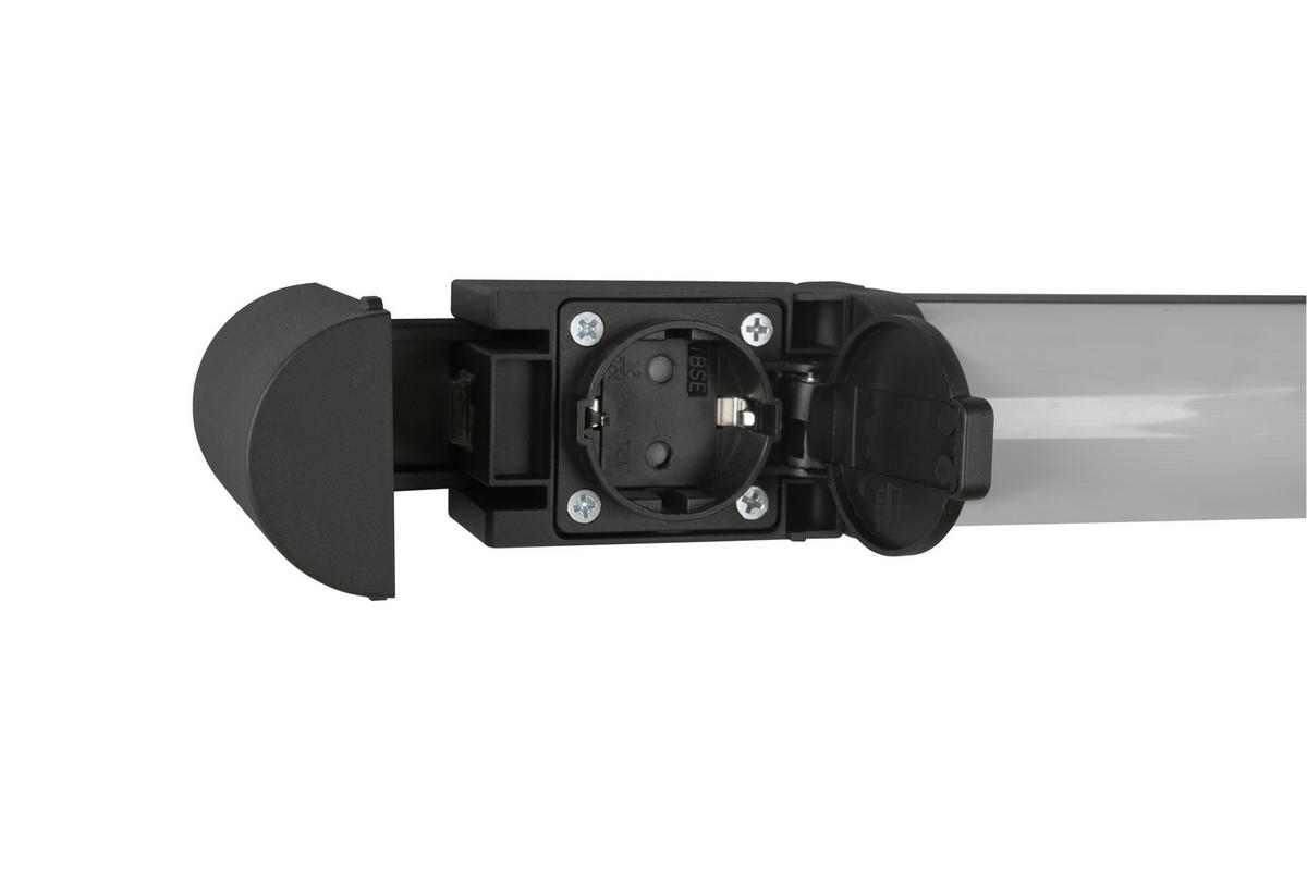 BADEZIMMER-WANDLEUCHTE Piera 79/5,5/7 cm   - Schwarz, Basics, Kunststoff/Metall (79/5,5/7cm) - Trio Leuchten