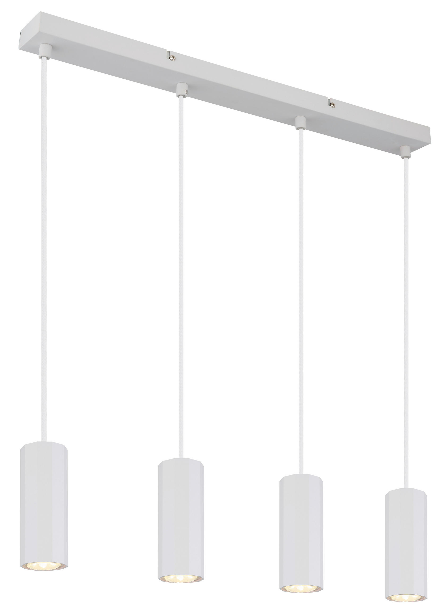 HÄNGELEUCHTE 61/6/120 cm    - Weiss, Design, Kunststoff/Metall (61/6/120cm) - Globo