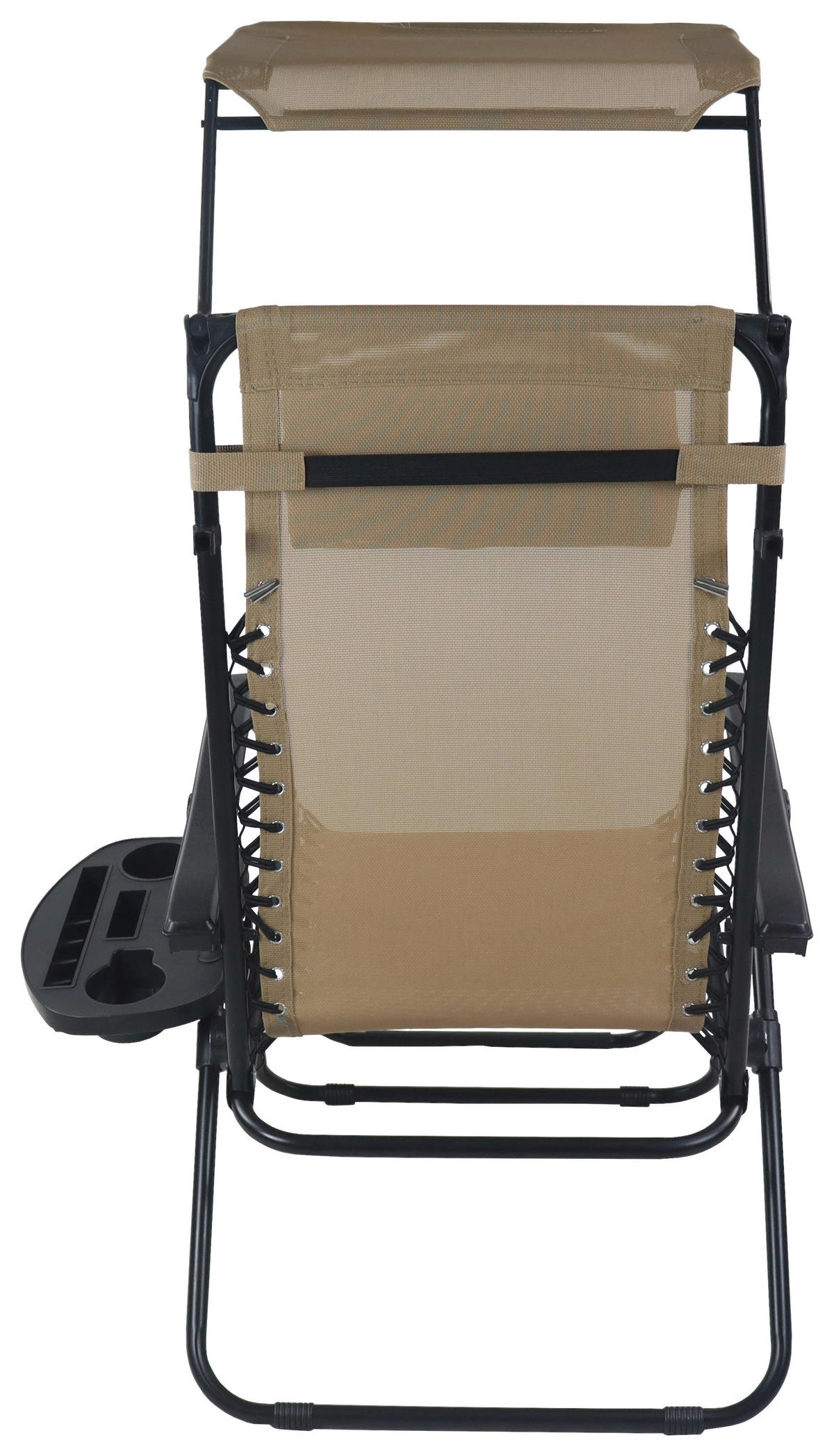GARTENLIEGE 64/133/91 cm  - Beige, MODERN, Textil/Metall (64/133/91cm) - Gardenson