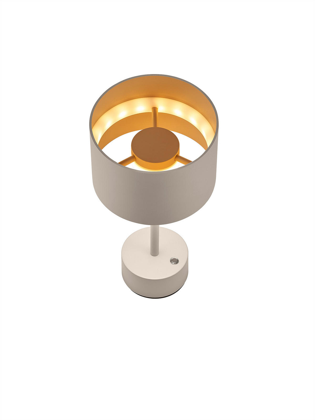 LED-TISCHLEUCHTE LOOP 15/30 cm   - Aprikose/Grauweiß, MODERN, Metall (15/30cm) - Musterring