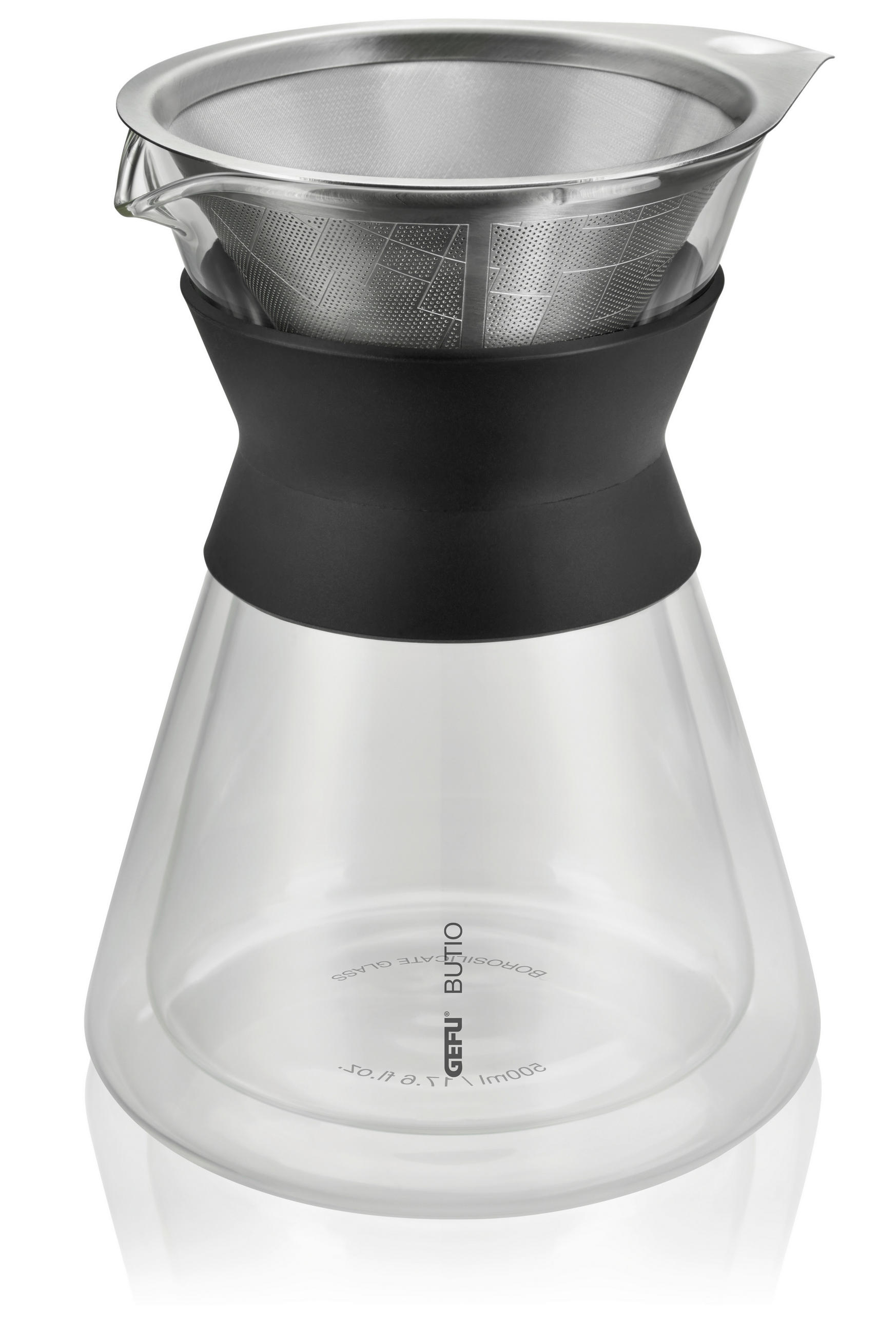 KAFFEEBEREITER 0,5 L  - Design, Glas/Kunststoff (12,7/20cm) - Gefu