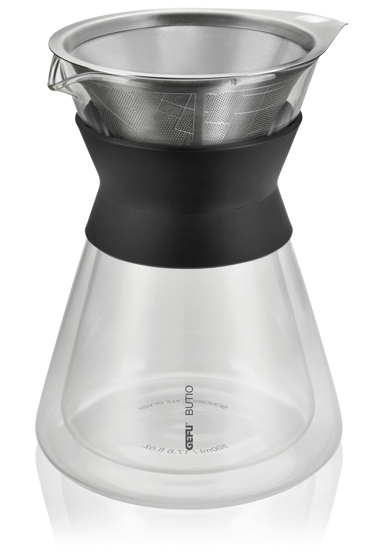KAFFEEBEREITER 0,5 L  - Design, Glas/Kunststoff (12,7/20cm) - Gefu
