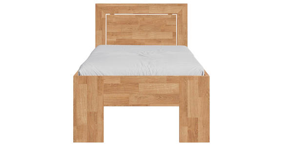 BETT 90/200 cm  in Eichefarben  - Eichefarben, Natur, Holz (90/200cm) - Linea Natura