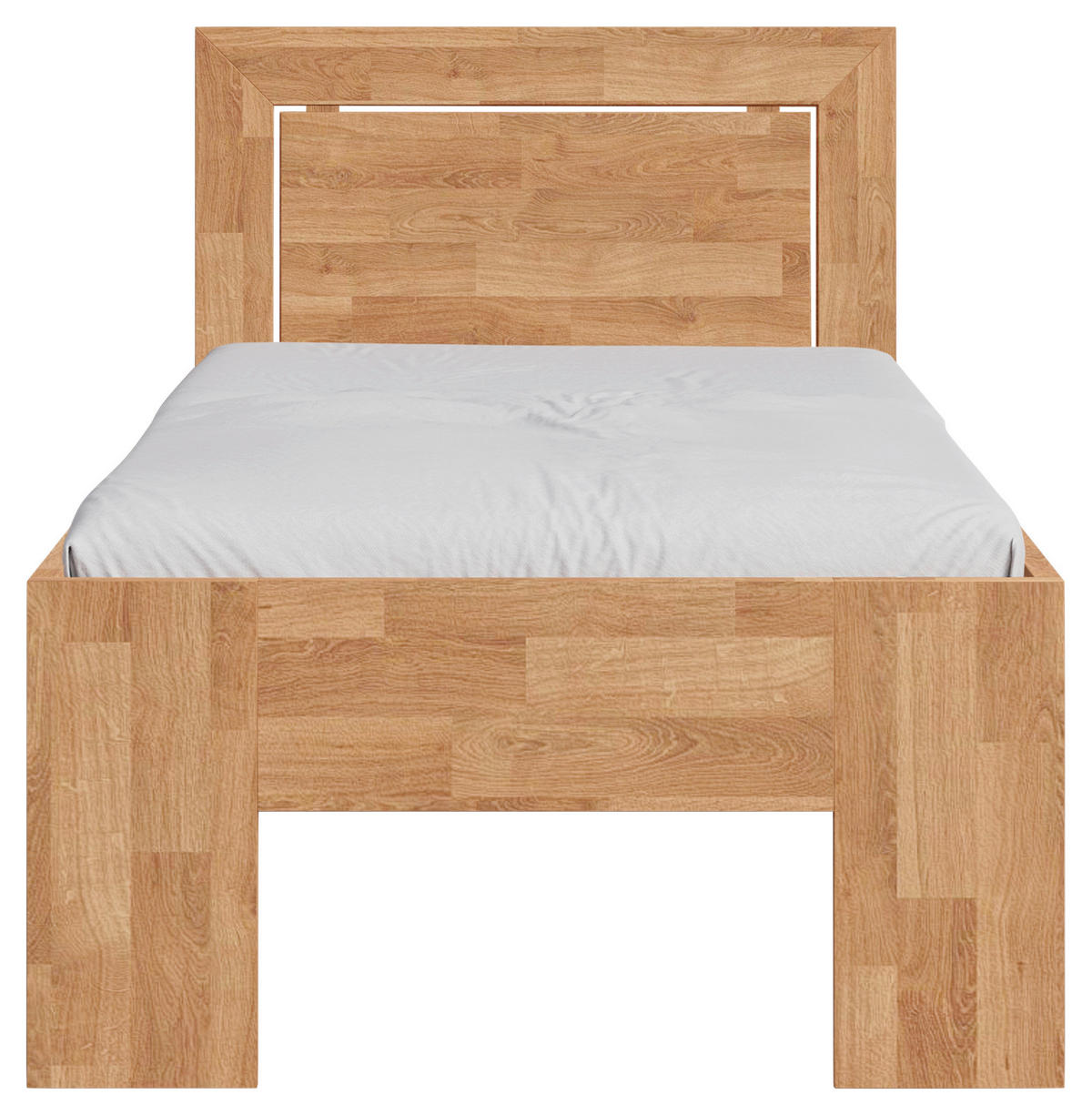 BETT 90/200 cm  in Eichefarben  - Eichefarben, Natur, Holz (90/200cm) - Linea Natura