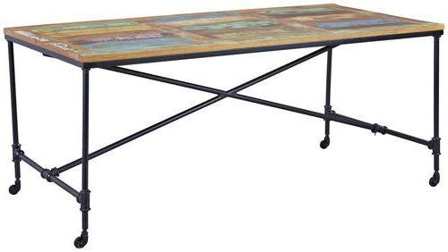 Esstisch in Holz, Metall 180/90/76 cm