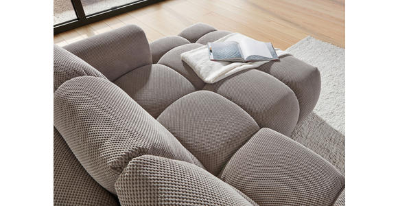 ECKSOFA Greige Flachgewebe  - Greige/Schwarz, KONVENTIONELL, Kunststoff/Textil (274/174cm) - Carryhome