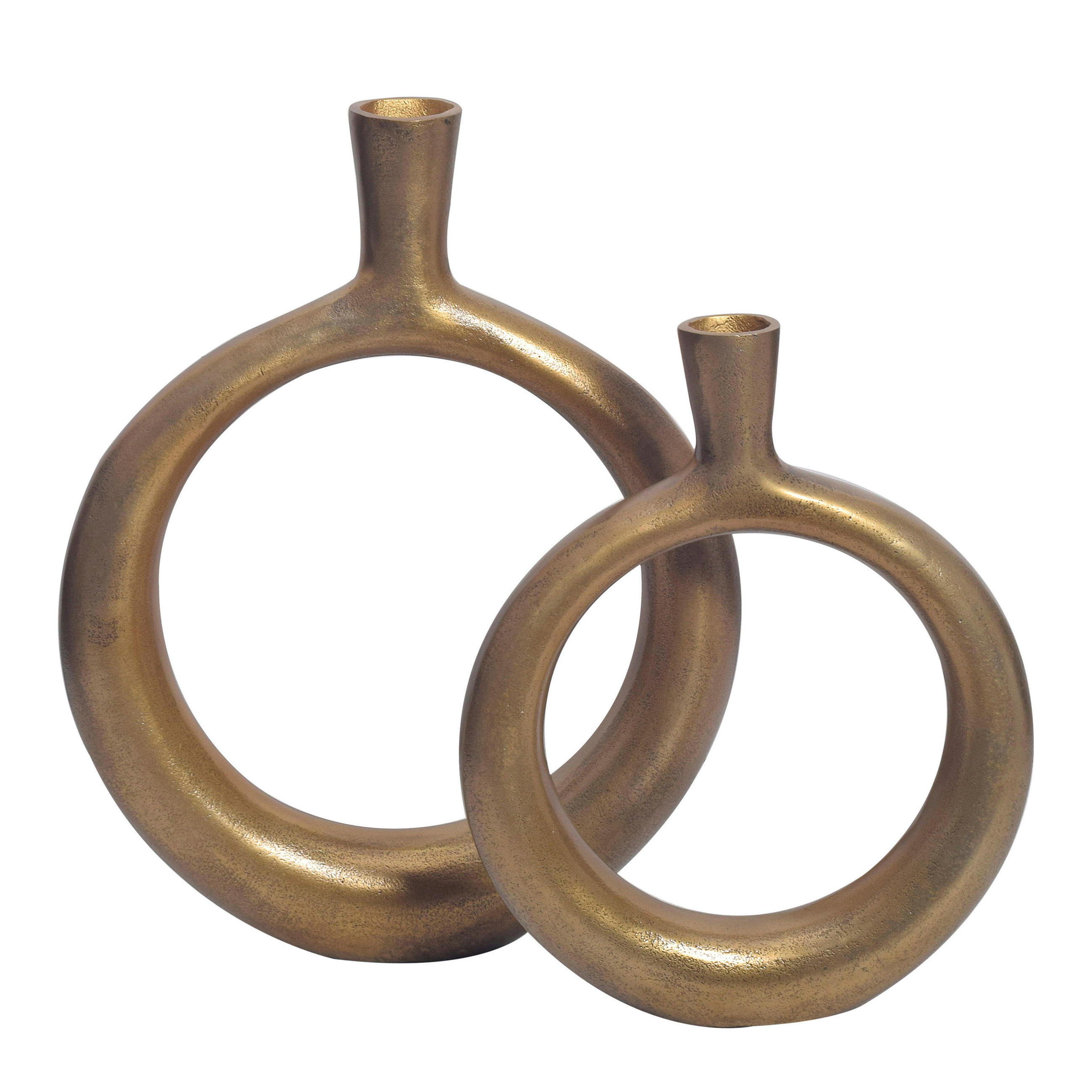 DEKORVAS  - guldfärgad, Design, metall (35/45/7cm) - Livetastic