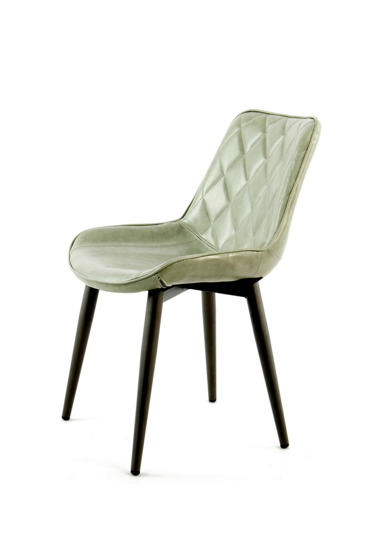 SADA ŽIDLÍ 2 kusy - světle zelená, Lifestyle, kov/kůže (51/80/60cm)
