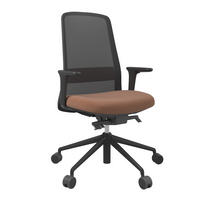 DREHSTUHL Schwarz, Dunkelbraun  - Dunkelbraun/Schwarz, MODERN, Kunststoff/Textil (70/103-115/70cm)
