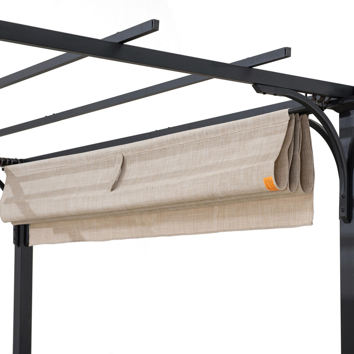 PAVILLON 363/225/277 cm Stahl  - Beige/Schwarz, Basics, Kunststoff/Metall (363/225/277cm) - Modante