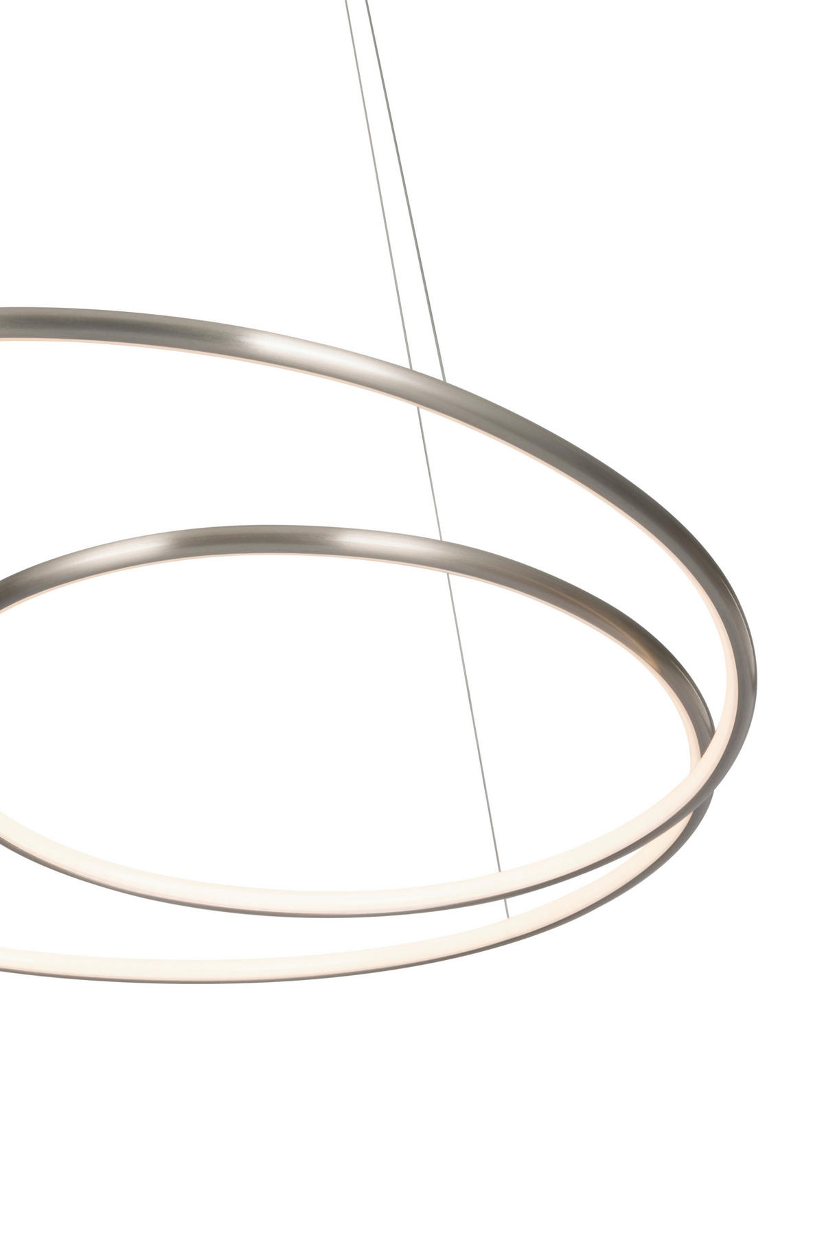 LED-HÄNGELEUCHTE Birmingham 67/150 cm   - Nickelfarben, LIFESTYLE, Kunststoff/Metall (67/150cm) - Novel