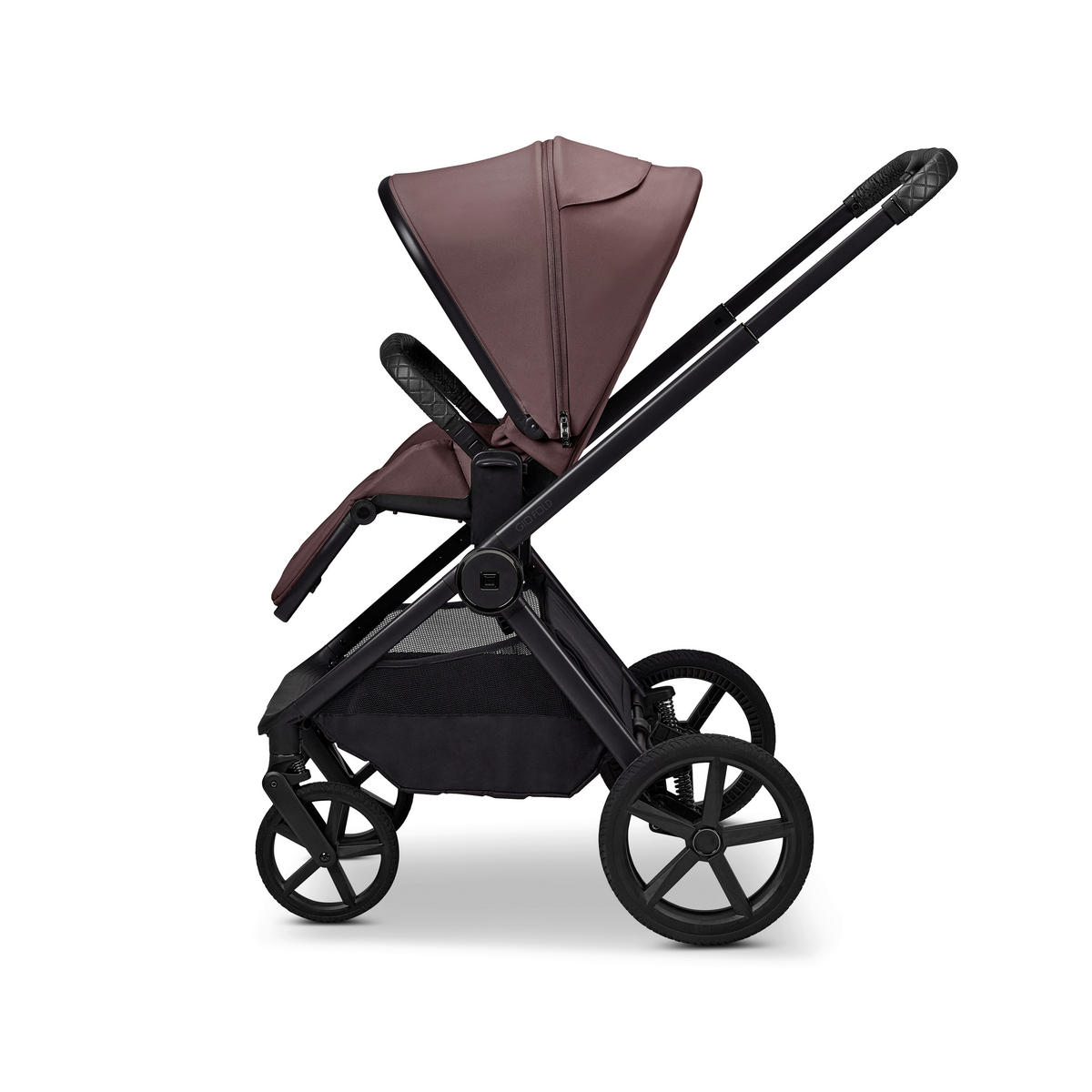 KINDERWAGENSET  GIO FOLD ETPU SET  tonka  - Schwarz/Mokka, Basics, Textil/Metall (120/58/92cm) - Moon Edition