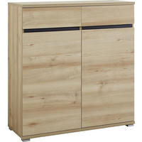 SCHUHSCHRANK Anthrazit, Buchefarben  - Anthrazit/Buchefarben, Basics, Holzwerkstoff (96/103/40cm) - Carryhome