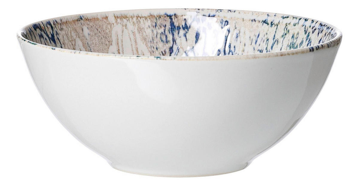 MÜSLISCHALE Luigi  - Blau/Beige, Lifestyle, Keramik (17/17/7cm) - Ritzenhoff Breker