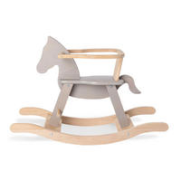 SCHAUKELPFERD Pinolino  - Hellgrau/Naturfarben, Basics, Holz (86/31/58cm) - Pinolino
