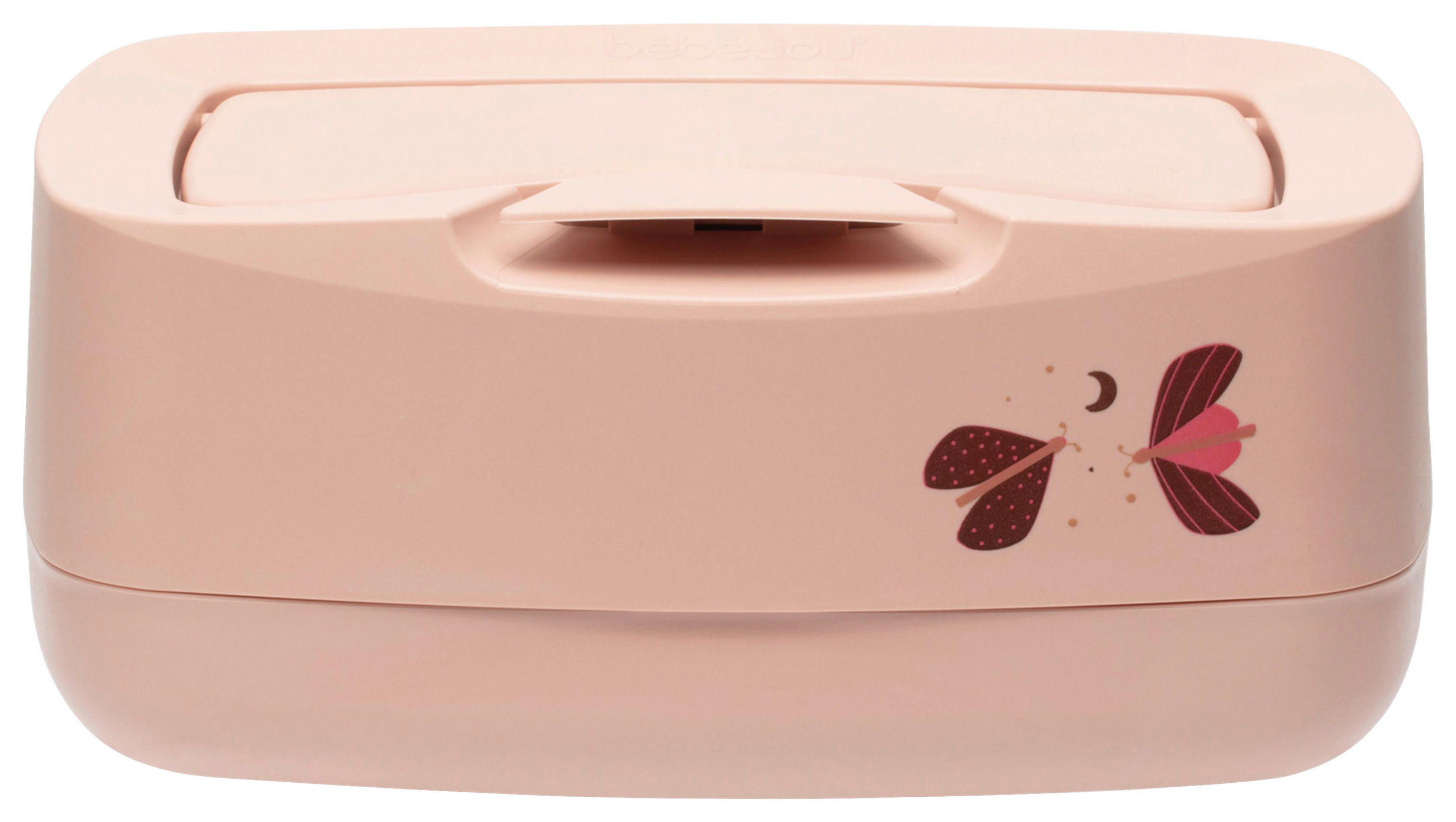 FEUCHTTÜCHER-BOX SWEET BUTTERFLY  - Altrosa, Basics, Kunststoff (21/13/9cm) - Bebe Jou