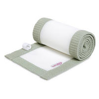 NESTCHEN babybay Nestchen 3D Mesh  - Jadegrün, Basics, Naturmaterialien (200/24/2cm) - Tobi