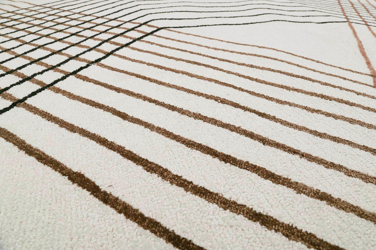 TUFTTEPPICH 70/140 cm Bass Braun, Schwarz, Beige  - Beige/Schwarz, MODERN, Textil (70/140cm) - Esprit